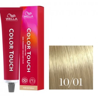 Фарба для волосся Wella Color Touch Demi-Permanent Cream Hair Color 10/01 Дуже світлий блондин натурально попелястий 60 мл