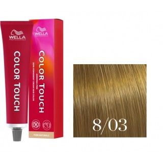 Фарба для волосся Wella Color Touch Demi-Permanent Cream Hair Color 8/03 Світлий блондин натурально золотистий 60 мл