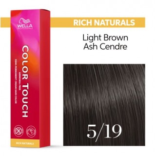 Демі-перманентна фарба для волосся Wella Color Touch  5/19 Світлий коричневий попелястий сандре 60 мл