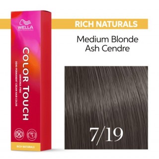 Демі-перманентна фарба для волосся Wella Color Touch 7/19 Середній блондин попелястий сандре 60 мл