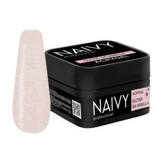 Акриловий гель для нігтів NAIVY Professional Gliter 06 Vanilla 30 мл