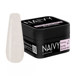Акриловий гель для нігтів NAIVY Professional  Gliter 05 Plum Tart 30 мл