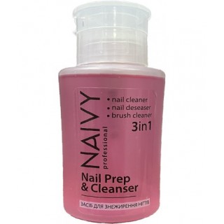 Засіб для знежирення нігтів Naivy Nail Prep & Cleanser 3 в 1 180 мл