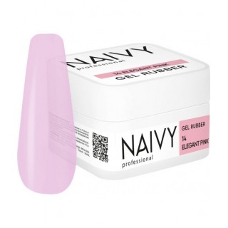 Каучукова кольорова база NAIVY Professional 14 Elegant pink 30 мл
