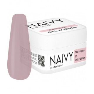 Каучукова кольорова база NAIVY Professional  12 Dolce pink 30 мл