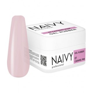 Каучукова кольорова база NAIVY Professional 07 Caramel Pink 30 мл