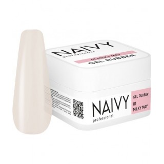 Каучукова кольорова база NAIVY Professional 01 Milky May 30 мл