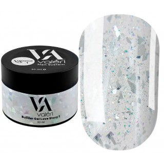 Гель для нарощування нігтів Valeri Builder Gel Love Story 01 30 мл
