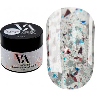 Гель для нарощування нігтів Valeri Builder Gel Love Story 03 15  мл