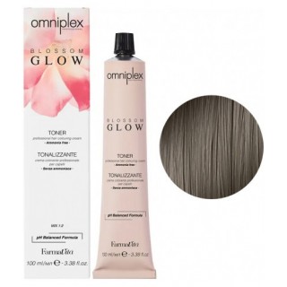 Безаміачна фарба для волосся Farmavita Omniplex Blossom Glow Toner 6.12 Темний блондин попелясто-перламутровий 100 мл