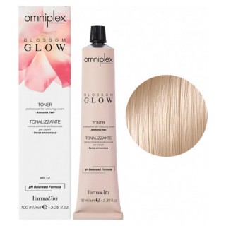 Безаміачна крем-фарба для волосся Farmavita Omniplex Blossom Glow Toner 10.02 Платиновий перлинний блондин 100 мл