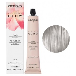 Безаміачна фарба для волосся Farmavita Omniplex Blossom Glow Toner 8.12 Світлий блондин попелясто-перламутровий 100 мл