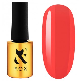 Рідкий акригель F.O.X Acryl gel Bottle 016 Неон Коралово-червоний 14 мл