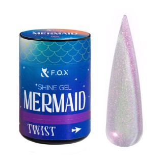 Гель для зміцнення натуральних нігтів F.O.X Shine Gel Mermaid 004 лавандово-рожевий 20 мл