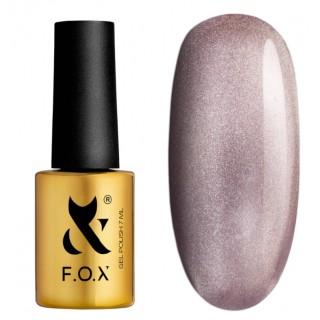 Гель-лак F.O.X Cat Eye 005 насичений пилово-рожевий (dusty rose) з легким бузковим підтоном 7 мл
