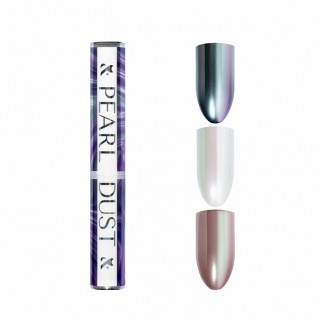 Перлинне втирання F.O.X Pearl Dust 01 сірий перламутр з фіолетовим відливом 3 г