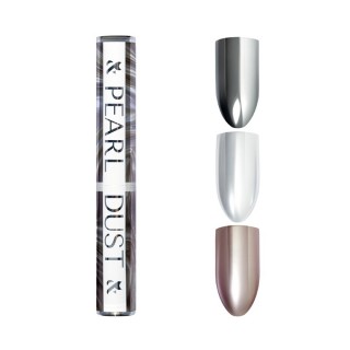 Перлинне втирання F.O.X Pearl Dust 02 срібний дзеркальний 3 г