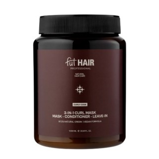 Комбі-маска 3в1 Fut HAIR Curly Code 3-in-1 Curly mask Mask-Conditioner-leave-in 1000 мл