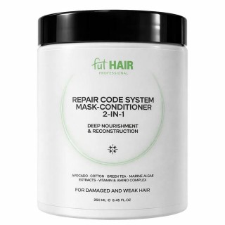 Маска-кондиціонер для відновлення волосся Fut Hair Repair Code System Mask-Conditioner 2 in 1 250 мл
