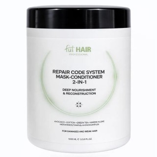 Маска-кондиціонер для відновлення волосся Fut Hair Repair Code System Mask-Conditioner 2 in 1 1000 мл