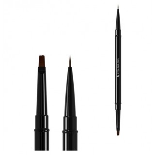 Двостороння кисть для манікюру Staleks PRO EXPERT для гелю 7 мм лайнер 7 мм