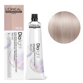 Крем-гель фарба з гіалуроновою кислотою без аміаку L`Oreal Professionnel Dia Light Hyaluronic Acidic 10/32 60 мл