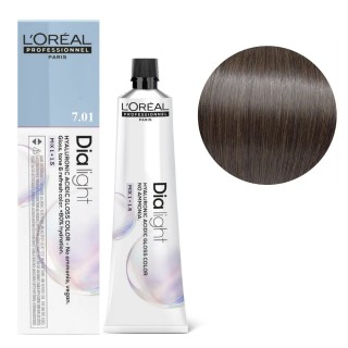 Крем-гель фарба з гіалуроновою кислотою без аміаку L`Oreal Professionnel Dia Light Hyaluronic Acidic 7/01 60 мл
