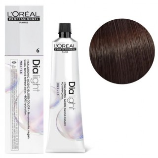 Крем-гель фарба з гіалуроновою кислотою без аміаку L`Oreal Professionnel Dia Light Hyaluronic Acidic 6 60 мл