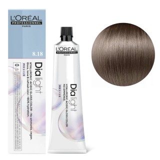 Крем-гель фарба з гіалуроновою кислотою без аміаку L`Oreal Professionnel Dia Light Hyaluronic Acidic 8.18 60 мл