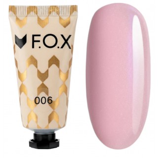 Полігель F.O.X Poly gel Nano 006 рожевий з дрібним шимером 15 мл