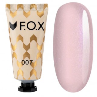 Полігель F.O.X Poly gel Nano 007 нюд з дрібним шимером 15 мл
