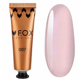 Полігель F.O.X Poly gel Nano 007 нюд з дрібним шимером 30 мл