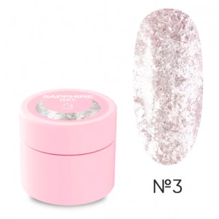 Блискітки для нігтів Luna Sapphire Gel золотисті №3 5 мл