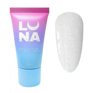 Полігель Luna Poly Gel 13 айворі з шимером 30 мл