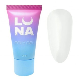 Полігель Luna Poly Gel 02 білий 30 мл