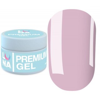 Гель для нарощування Luna Premium Gel 08 мякий рожевий 30 мл