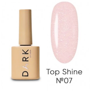 Топ для гель лаку DARK Top Shine №07 камуфлюючий рожевий з шиммером 10 мл