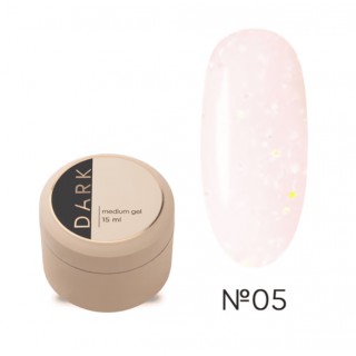 Гель для нігтів DARK Medium Potal Gel №05 без пензлика збільшена поталь 15 мл