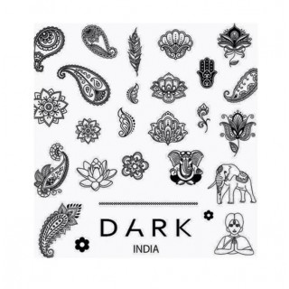 Пластина для стемпінгу DARK India
