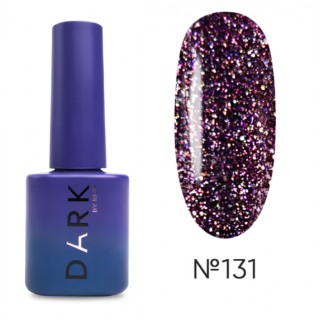 Гель лак Dark Gel Polish багряний з блискітками 6 мл