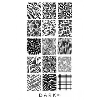 Пластина для стемпінгу DARK №08