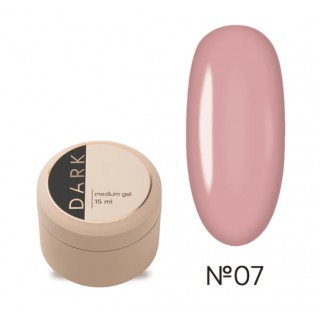 Гель для зміцнення нігтів Dark Medium Gel №07 персиковий нюд 15 мл