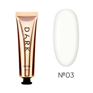Полігель для нарощування DARK PolyGel 03 молочний 30 мл