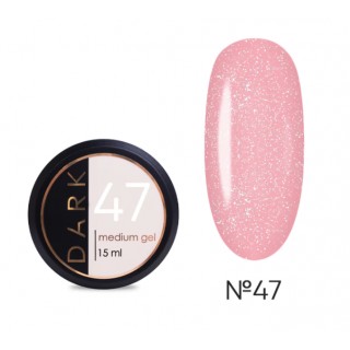 Гель для зміцнення нігтів Dark Medium Gel №47 кремово-рожевий, 15 мл (без пензлика)