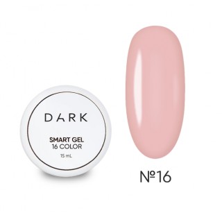 Гель моделюючий DARK smart builder gel №16 персиково-рожевий 15 мл