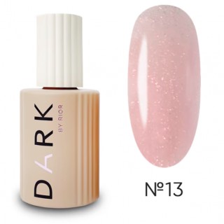 Камуфлююча база Dark Pro Base Shine №13 молочно-рожева тепла з рожевим шимером 15 мл