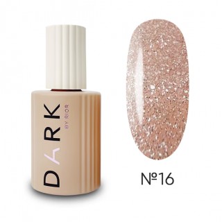 Камуфлююча база Dark Pro Base Shine №16 рожево-бежева з шиммером 15 мл