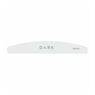 Пилочка на піні півколо DARK 180/240 грит біла 1 шт
