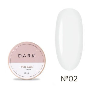 База камуфлююча Dark PRO base №02 напівпрозора тепло-молочна 30 мл
