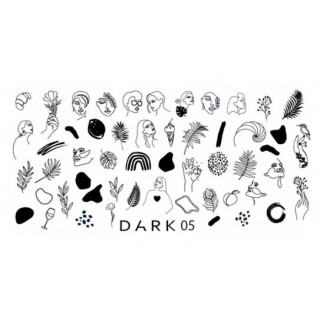 Пластина для стемпінгу Dark №05